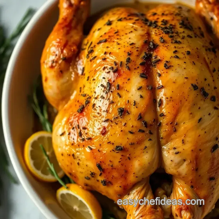 Lemon Herb Roasted Chicken presentation