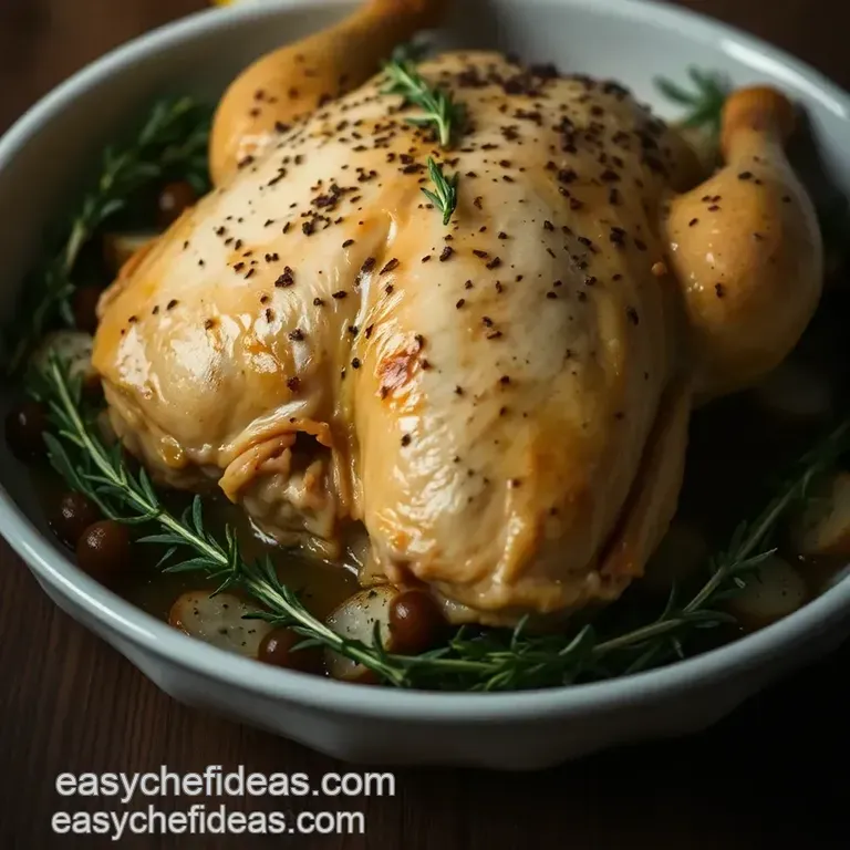 Lemon Herb Roasted Chicken with Root Vegetables presentation
