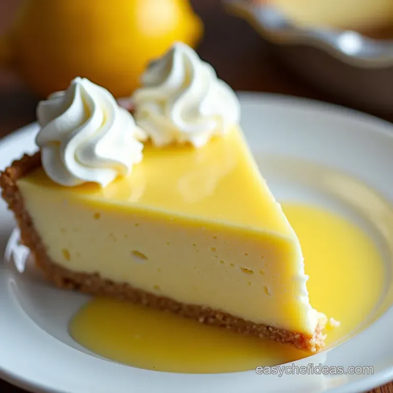 Lemon Icebox Pie Sunshine on a Plate NoBake Bliss