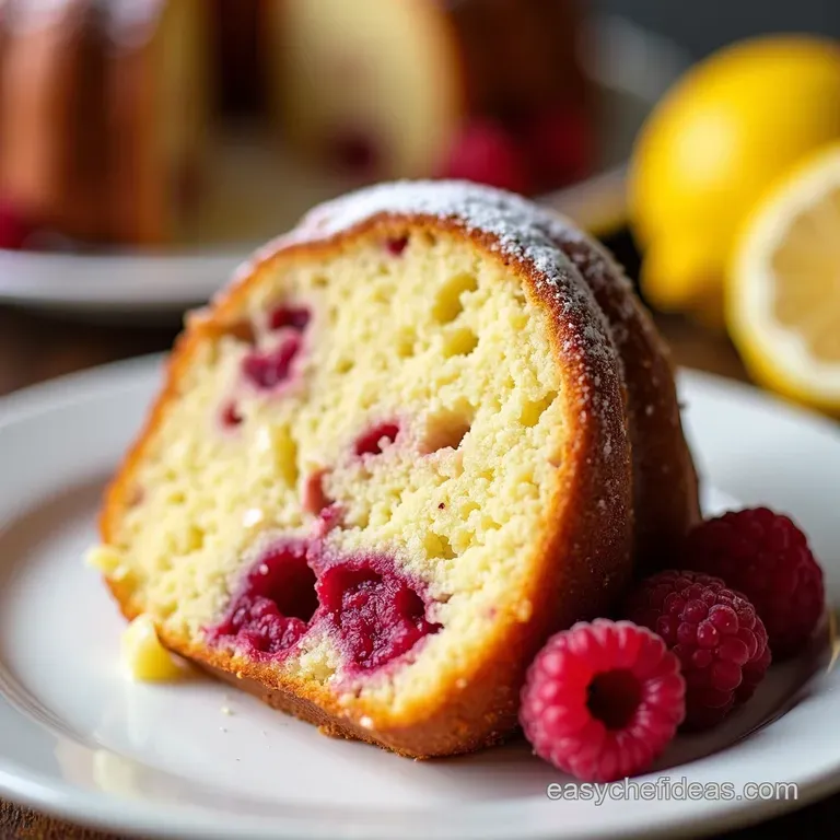 Lemon Raspberry Swirl Bundt Cake