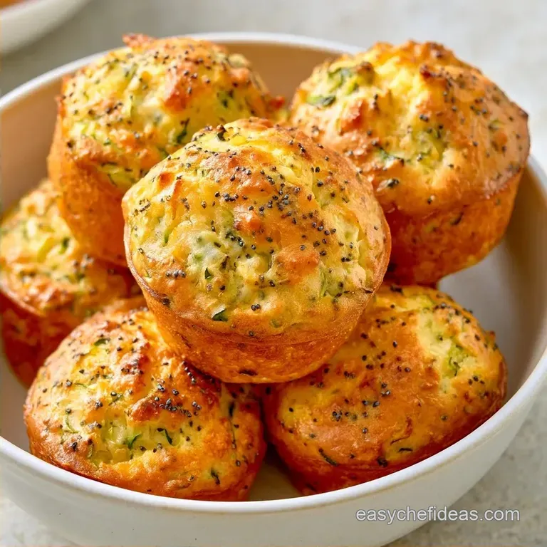Lemon Zucchini Muffins with Poppy Seeds