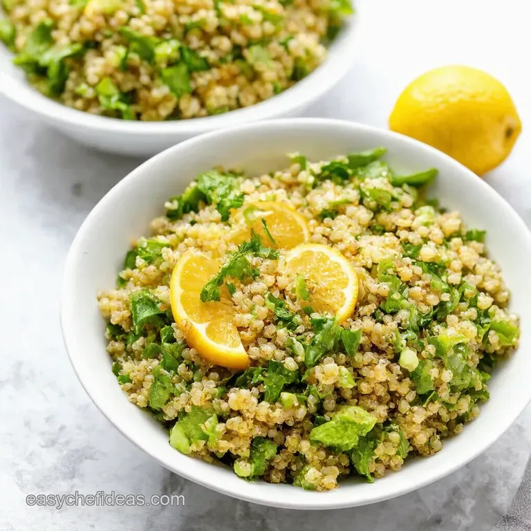 Lemony Mediterranean Quinoa Salad