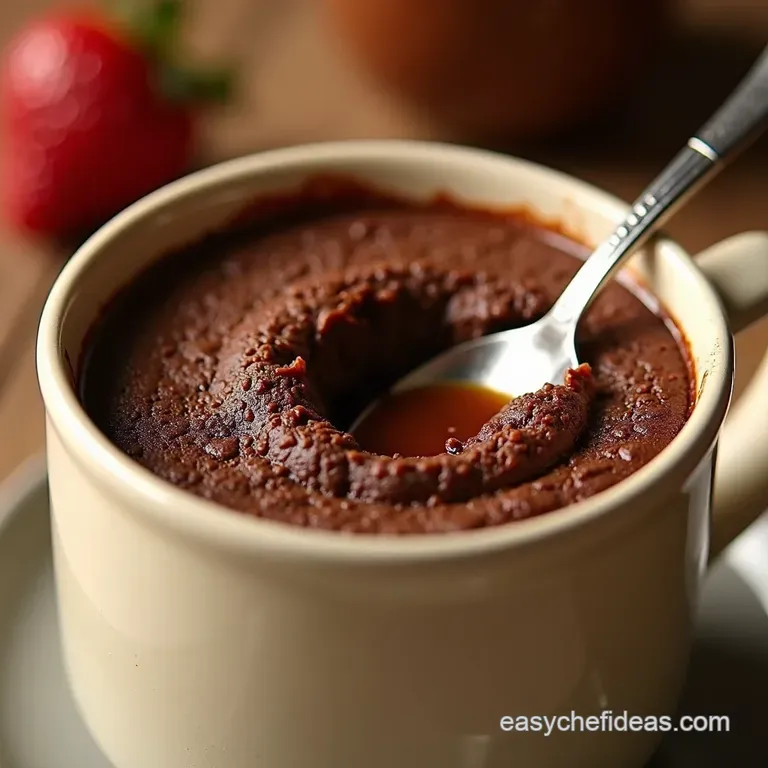 Lightningfast Chocolate Lava Mug Cake presentation