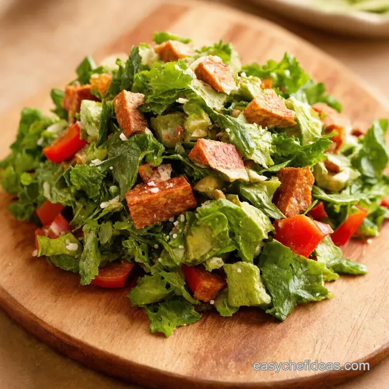 Loaded Fattoush Salad a Mediterranean Crunchfest presentation