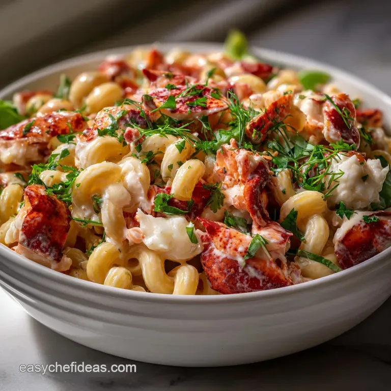 The Ultimate Lobster Roll Pasta Salad Recipe presentation