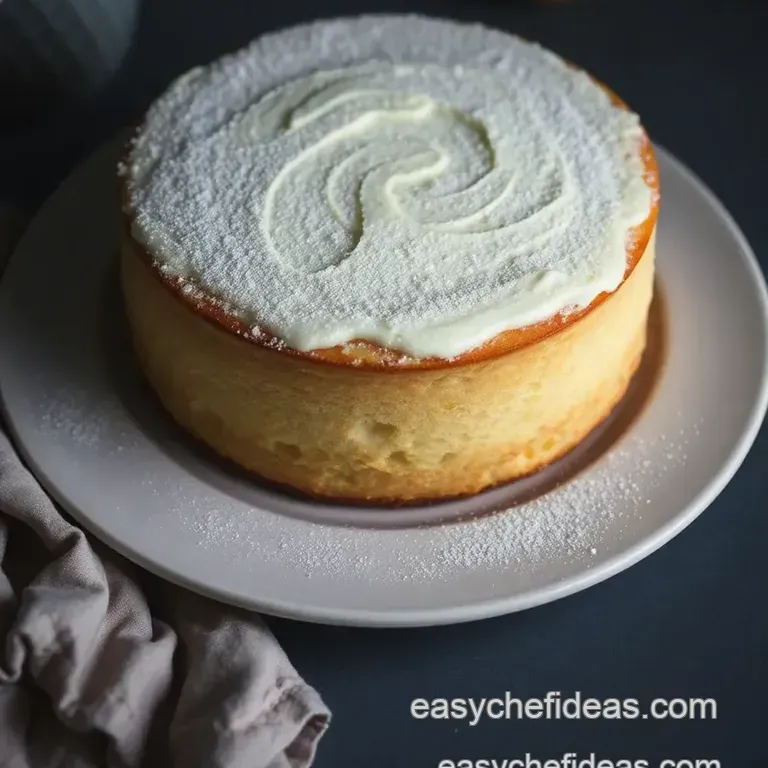 Luscious Ricotta Cake presentation