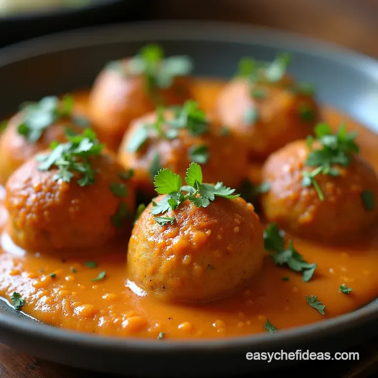 The Kings Feast Luxurious Malai Kofta in Silky CashewTomato Gravy