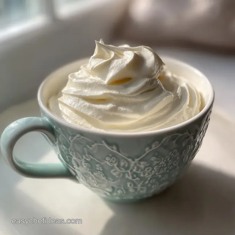 Delicate dollops of freshly whipped cream sit atop ruby-red berries, their velvety texture a contrast to the fruit's smoot...