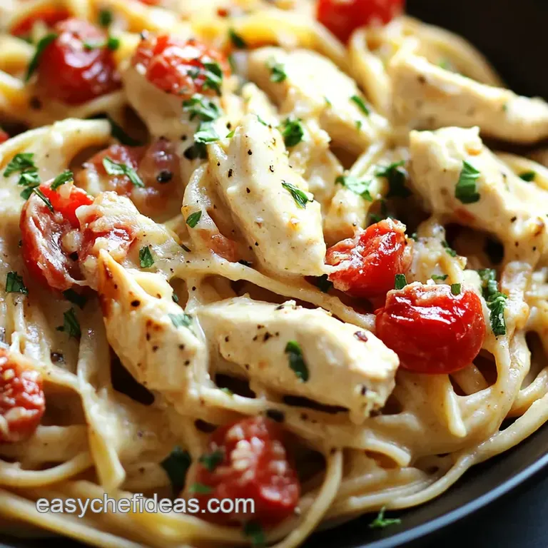 Marry Me Chicken Pasta: Creamy Tuscan Delight presentation