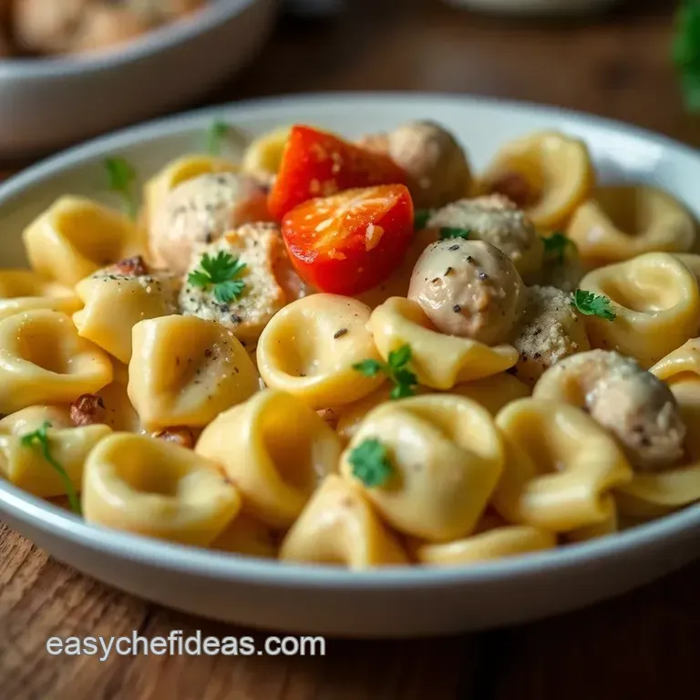 Marry Me Chicken Tortellini presentation