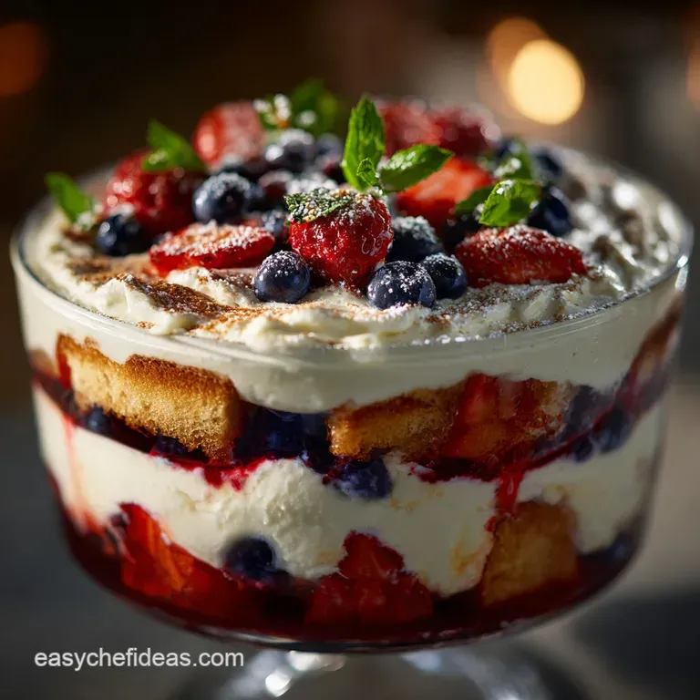 The Red White and Blue Trifle Summer Berry Showstopper