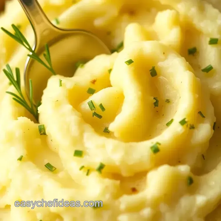 Mashed Garlic Potatoes presentation