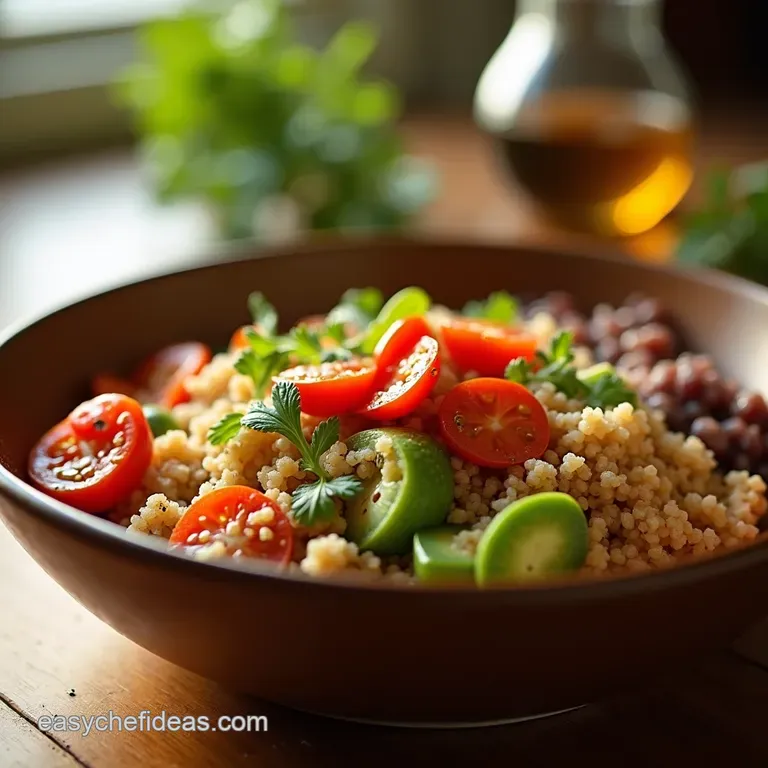 Mediterranean Quinoa Power Bowl presentation