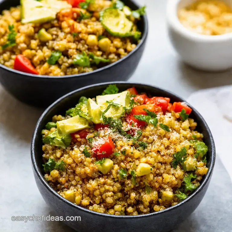 Mediterranean Quinoa Power Bowls Meal Prep for Two presentation