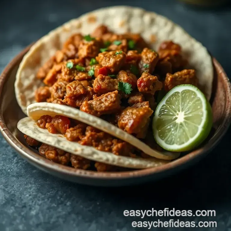 Meltingly Tender Homemade Carnitas presentation