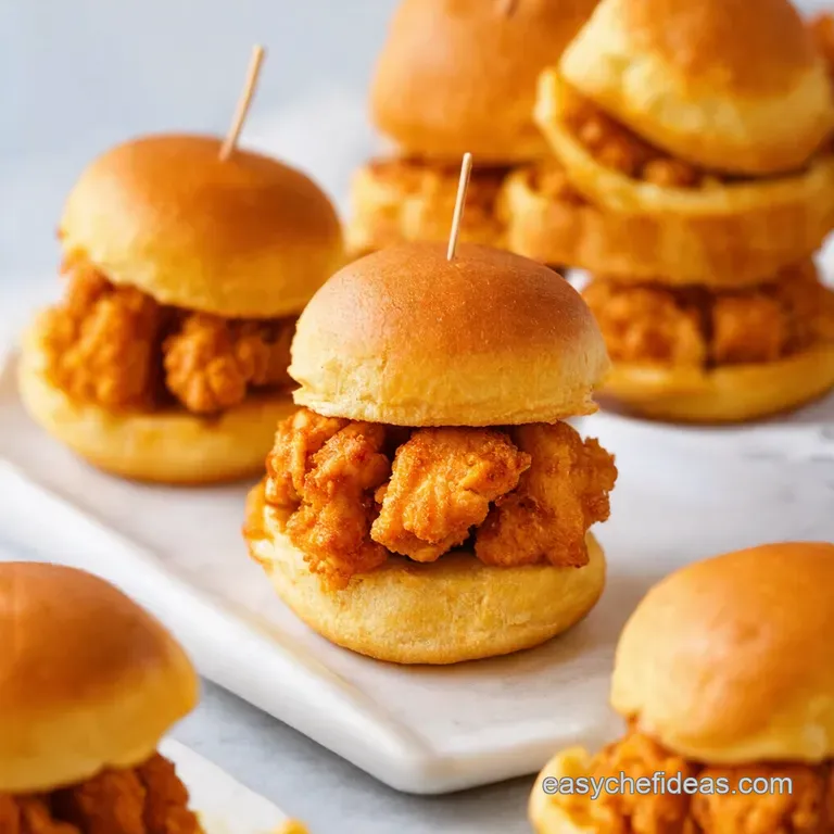 Mini Chicken Waffle Sliders presentation