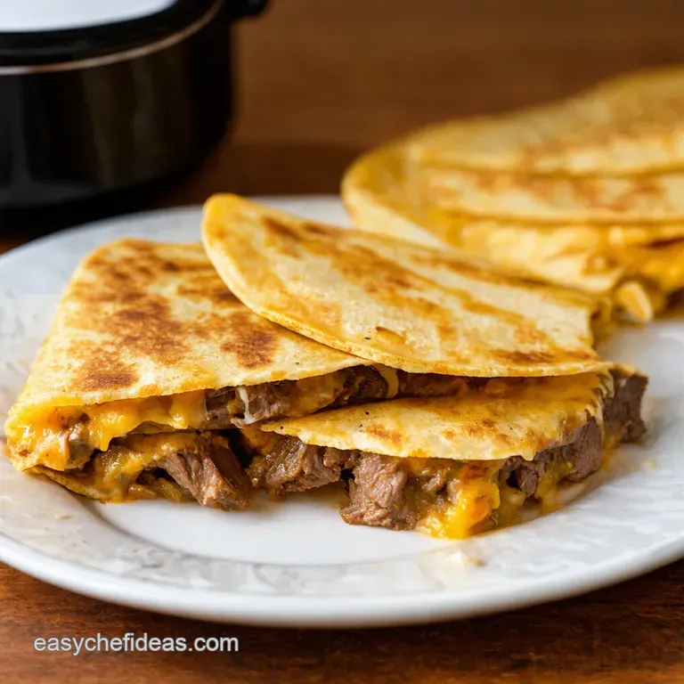 Mississippi Pot Roast Quesadillas presentation