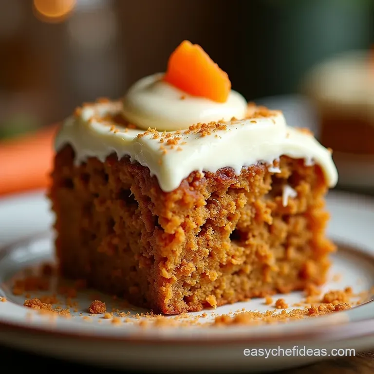 The Ultimate Moist Carrot Cake with Classic Cream Cheese Frosting presentation