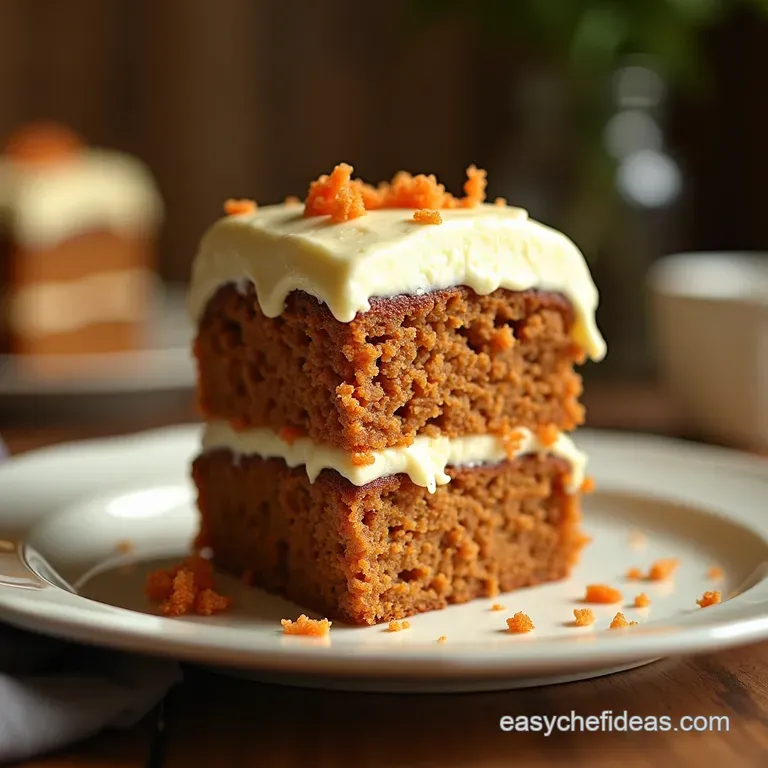 The Ultimate Proper Carrot Cake with Tangy Cream Cheese Frosting presentation