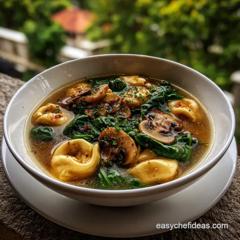 Creamy Mushroom Tortellini Soup: 35 Minute Meal