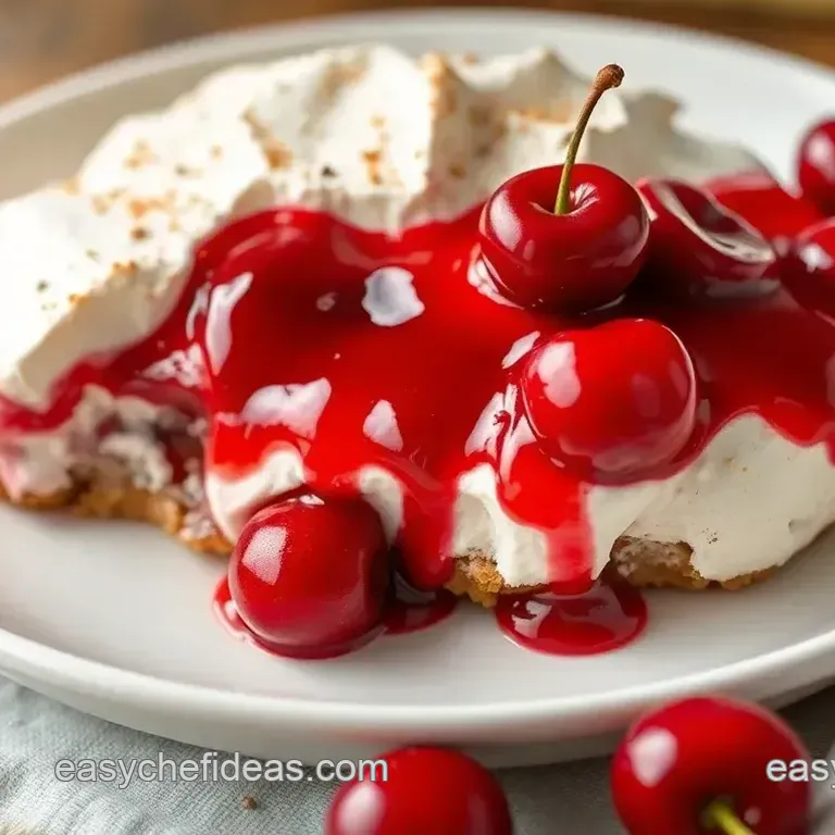 No Bake Cherry Dessert Delight | Cherry Fluff