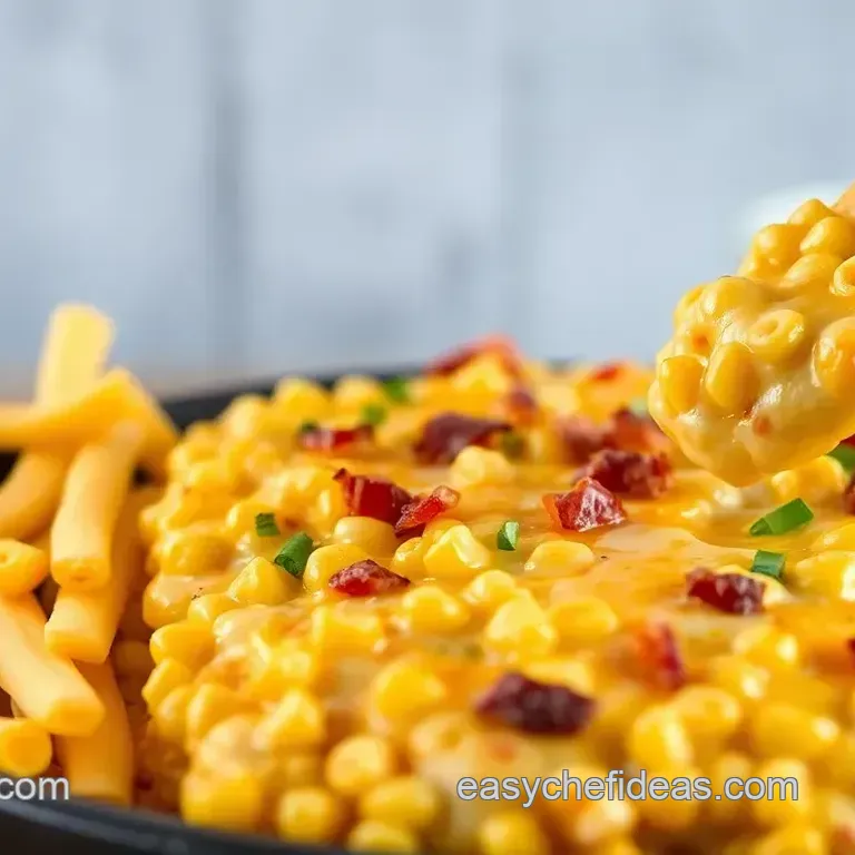 No Bake Corn Dip with Bacon & Cheese