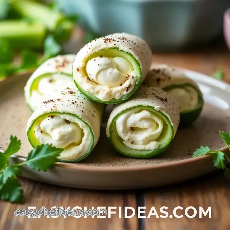 No Bake Cucumber Cream Cheese Rollups presentation