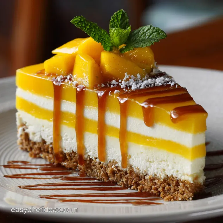 Mango Cheesecake Charlotte: The Ultimate No-Bake Tropical Showstopper