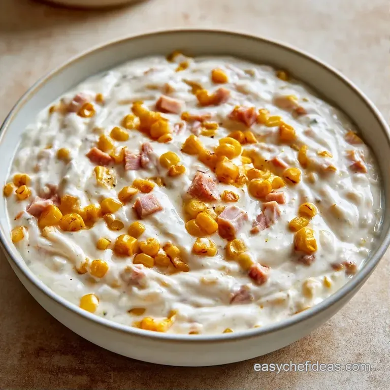 Golden tortilla chips arranged around a creamy yellow corn dip garnished with chopped fresh green chives.