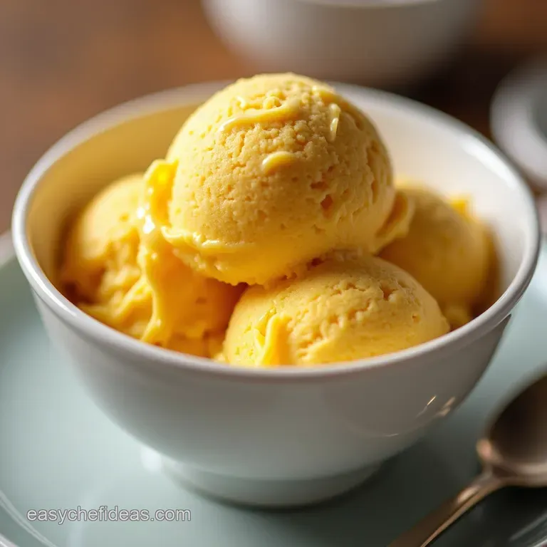The Great British BakeOff Winner Luscious NoChurn Mango Ice Cream