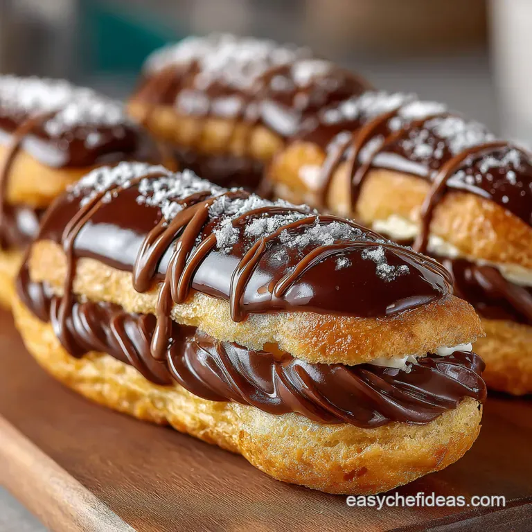 Oh La La Decadent Classic Chocolate &Eacute;clairs A ChouxStopping Showstopper