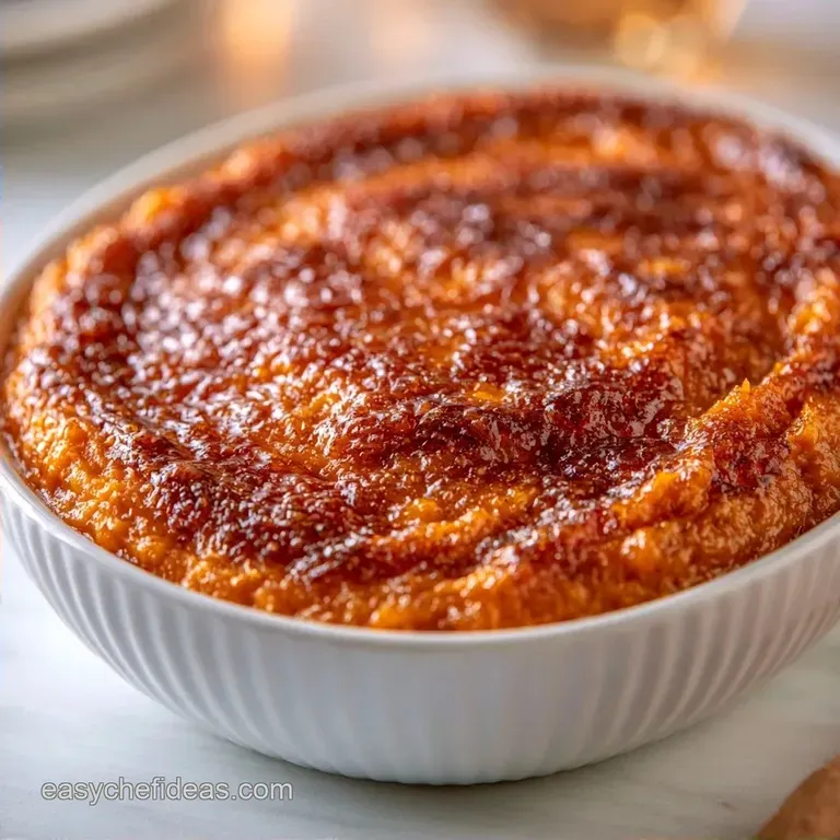 Old Fashioned Sweet Potato Casserole with Pecans
