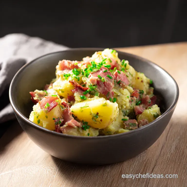 Omas Classic German Potato Salad Warm and Tangy presentation