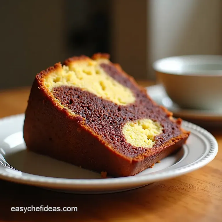 Onebowl Wonder Moist Marble Cake presentation