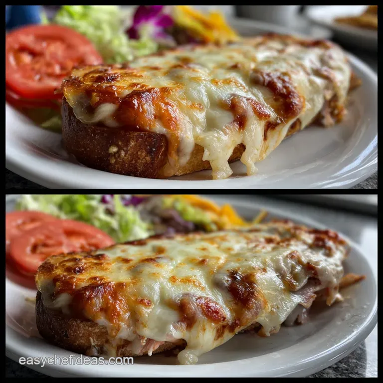 Open Faced Turkey Melt: Diner Style Perfection presentation