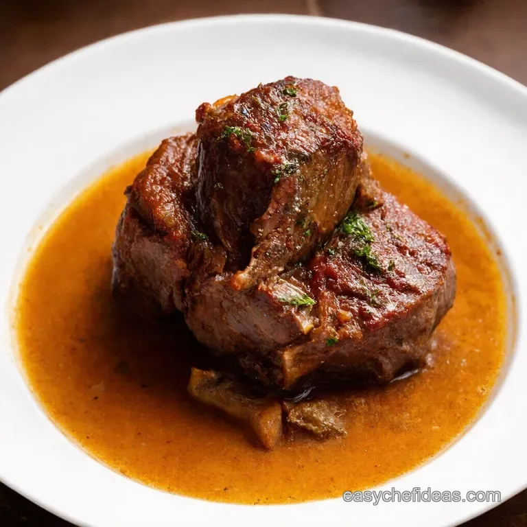 Osso Buco Braised Veal Shanks in White Wine Gremolata