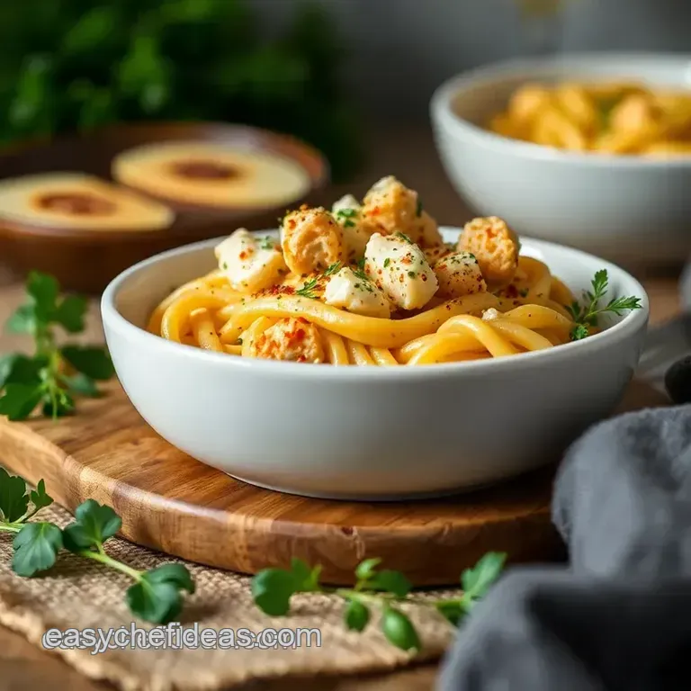 Oven Baked Feta Chicken Pasta Recipe presentation