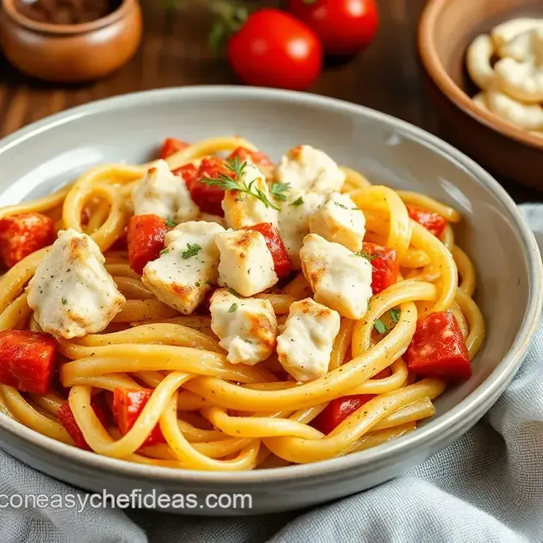 Oven Baked Feta Chicken Pasta Recipe
