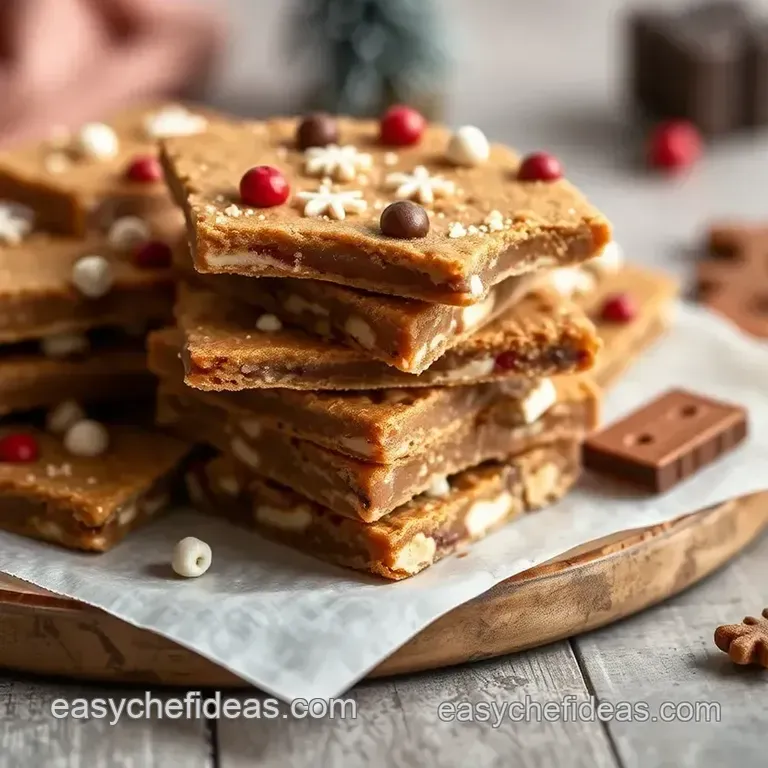 Oven Baked Graham Cracker Christmas Bark presentation