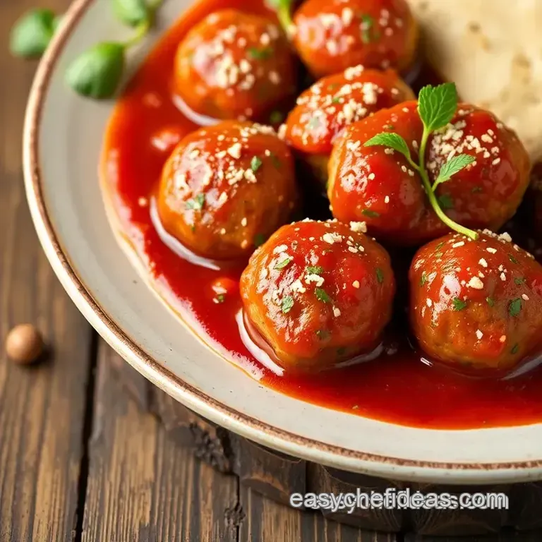 Oven Baked Meatballs with Marinara Sauce: a Family Favorite presentation