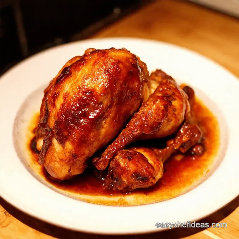 Ovenbaked Barbecue Chicken presentation