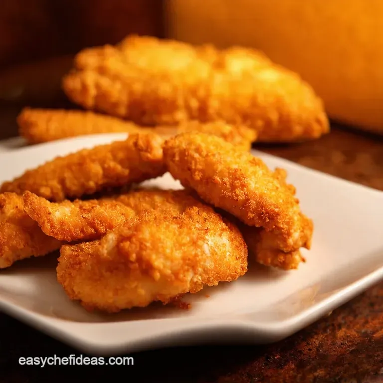 Ovenbaked Crispy Chicken Tenders presentation