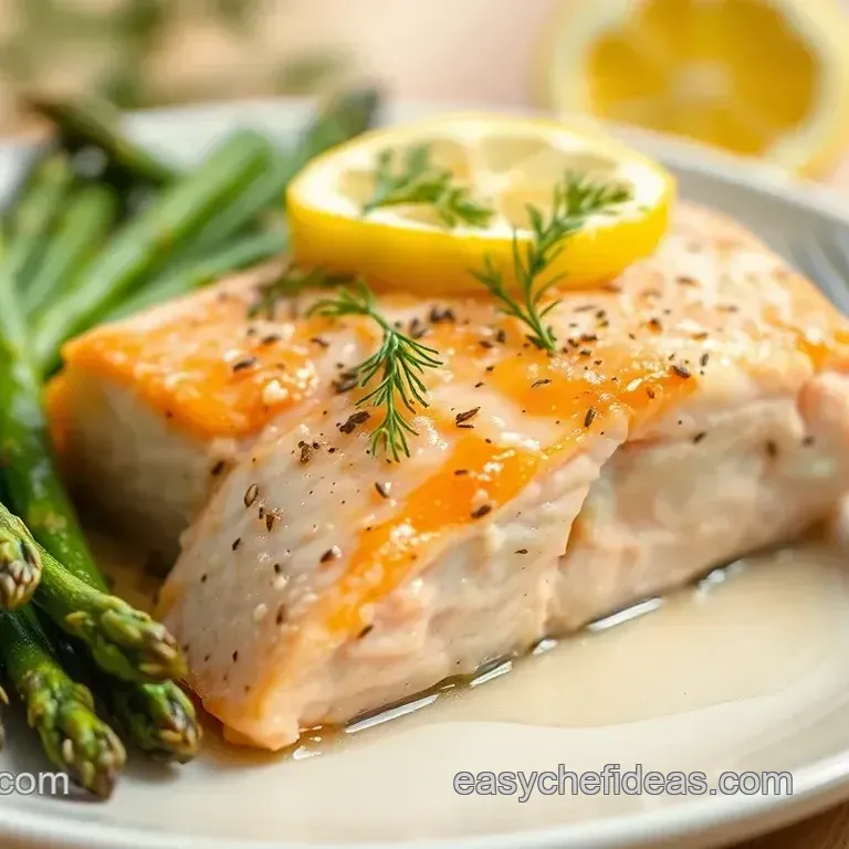 Pan-Seared Salmon with Lemon-Dill Butter & Roasted Asparagus