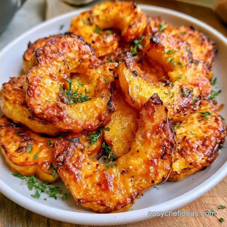 Crispy Parmesan Acorn Squash Rings