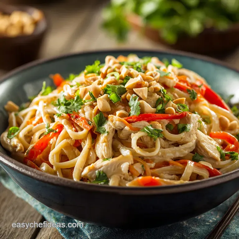 Peanut Noodles With Chicken: Our Speedy Satay Version (35 Mins!)