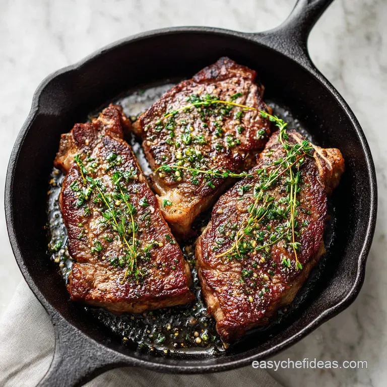 Rib Eye Steak: Butter Basted Perfection