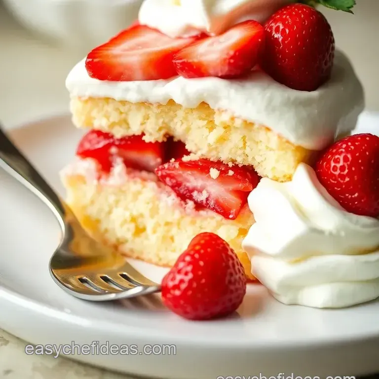 Perfectly Fluffy Strawberry Shortcake presentation