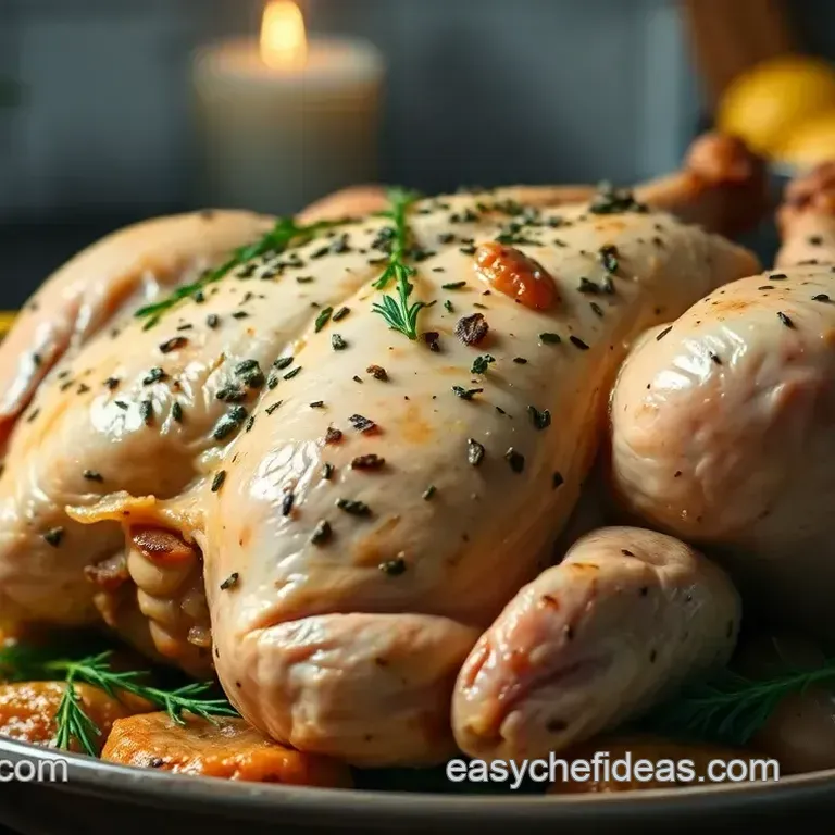 Perfectly Roasted Baked Chicken with Herb Butter