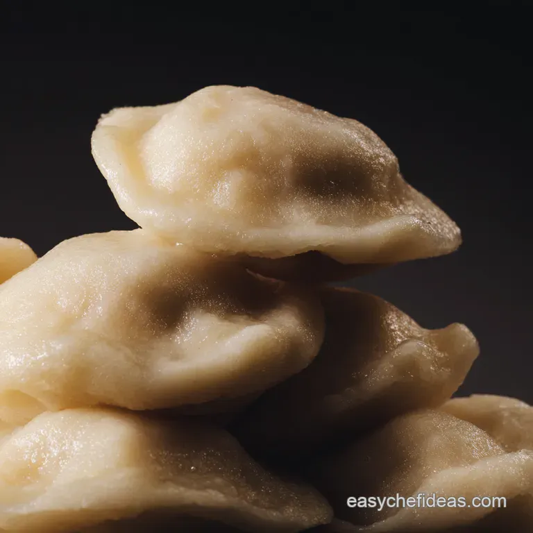 Pierogi Ruskie Classic Polish Potato and Cheese Dumplings presentation