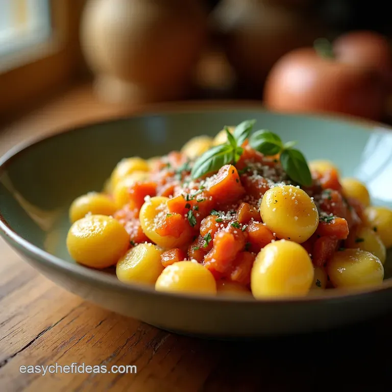 Pillowy Potato Gnocchi a Taste of Italy at Home presentation